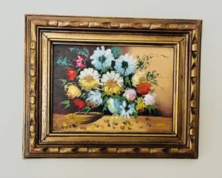MCM Small Floral Oil Painting