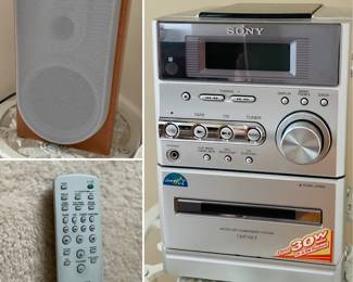 Sony CMT-NE3 Micro with Speakers and Remote 