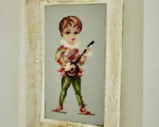 Mid Century Needle Point Art