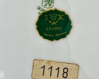 This is a 1981 JWK Bavaria Christmas plate