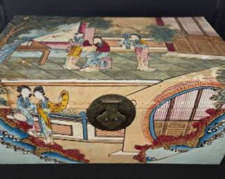Chinese vintage Pigskin Box