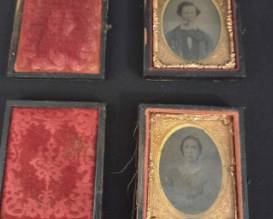 Pair of Antique Cased Portrait Photographs
