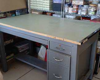 Heavy Duty Metal Workbench with Drawers – Garage Shop Table  (Available for Pre Sale)