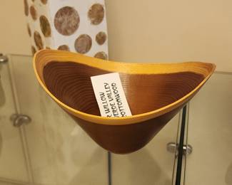 Hand Turned Wooden Bowl Willow Verde Valley Cottonwood Artisan Crafted
