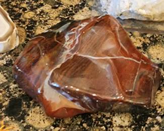 Polished Red Jasper Stone – Large Gemstone Mineral Display Specimen