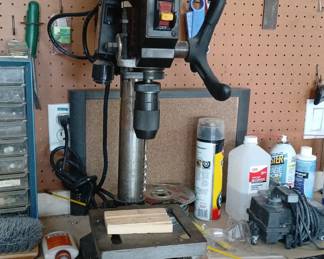 Central Machinery 8" Bench Drill Press – 5 Speed Tabletop Drill