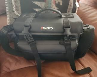 Ambico Vintage Camera Camcorder Bag Black Hard Case with Strap