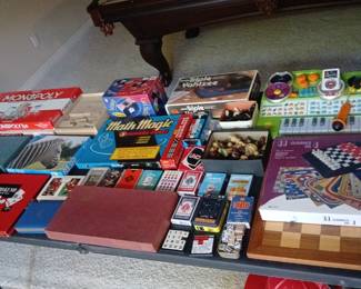 Lot of Vintage Board Games, Card Games & Puzzles – Monopoly, Yahtzee, Math Magic, Mixed
