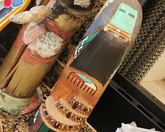 Hand Carved Hopi Kachina Doll Corn Maiden Style Southwestern Art