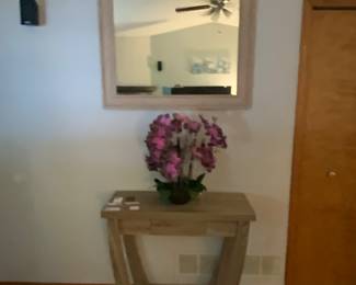 Hall table and mirror