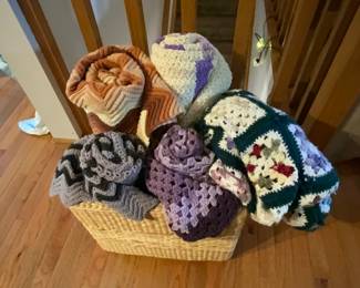 Hand crochet blankets