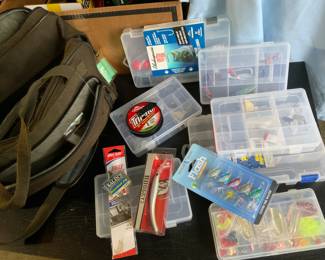 Fishing poles and tackle