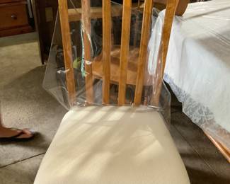 6 chairs for table …always covered