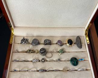 gold and silver rings