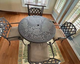 Wrought iron patio set