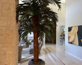 large silk plant