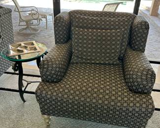 two upholstered chairs