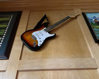 Alice Cooper electric quitar signed
