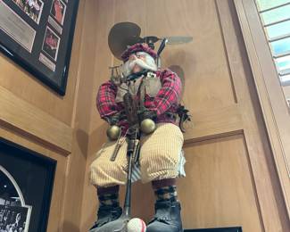 Hanging golfer