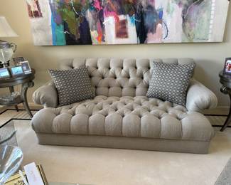tuffed sofa