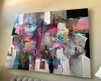 Abstract painting by Jonas Gerard 116 x 90