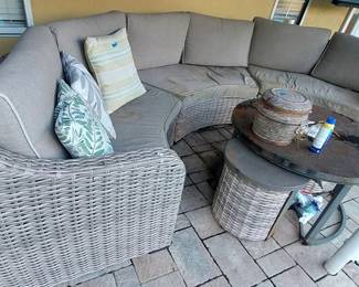 Ocala ES worn deck sectional