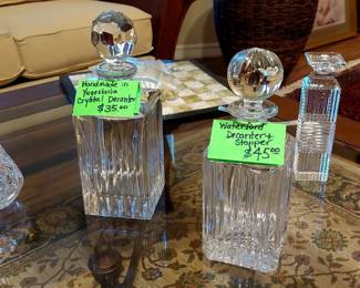 decanters & candlesticks - 1 Waterford