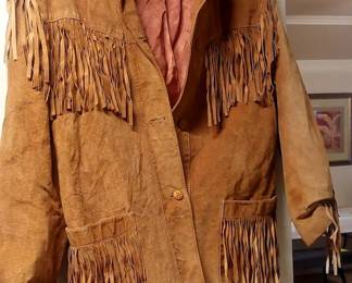Vintage Leather Fringy Jacket