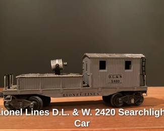 Lionel Lines D.L. & W. 2420 Searchlight Car 