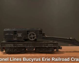 Lionel Lines Bucyrus Erie Railroad Crane 