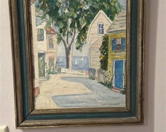 Oil Painting of a Village Scene by Welchaus