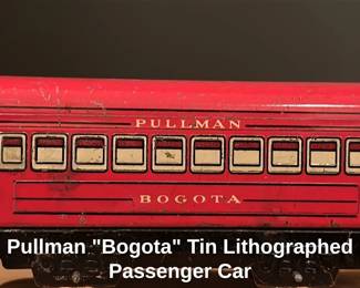 Pullman "Bogota" Tin Lithographed Passenger Car 