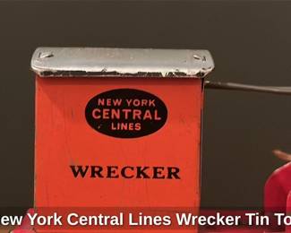 New York Central Lines Wrecker Tin Toy 