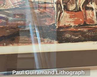 Paul Guiramand Lithograph 