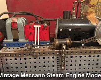Vintage Meccano Steam Engine Model 