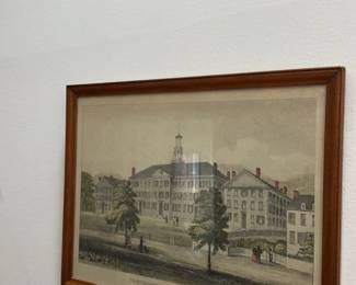 Dartmouth College, Hanover N.H. Engraving 