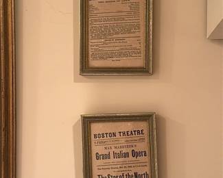 Boston Theatre Grand Italian Opera Playbills 