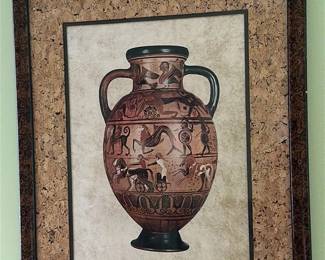 Framed Ancient Greek Amphora Print 
