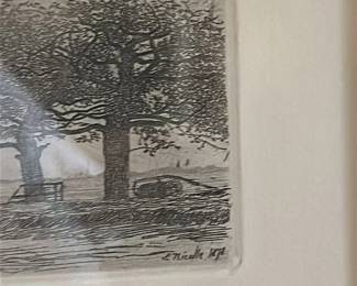 Collection of Framed Etchings and Prints 