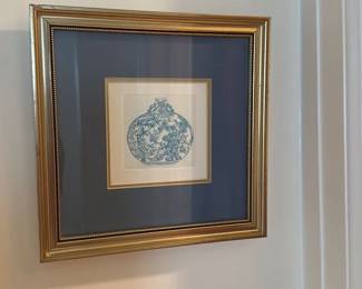 Blue and White Porcelain Print 