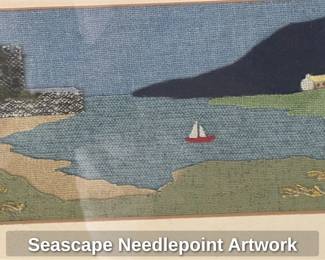 Seascape Needlepoint Artwork 