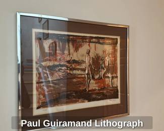 Paul Guiramand Lithograph 