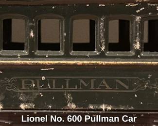 Lionel No. 600 Pullman Car 