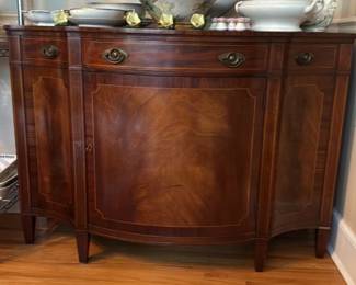 Antique Mahogany Sideboard with Inlay 