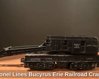 Lionel Lines Bucyrus Erie Railroad Crane 