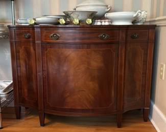 Antique Mahogany Sideboard with Inlay 