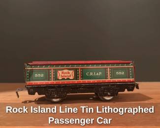 Rock Island Line Tin Lithographed Passenger Car 