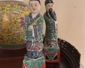 Pair of Chinese Porcelain Figures
