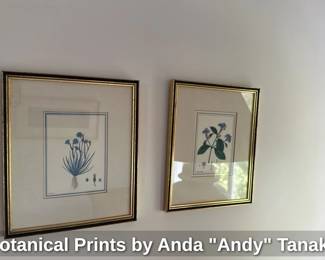 Botanical Prints by Anda "Andy" Tanaka 