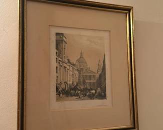 Engraving of St. Paul's Cathedral, London